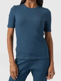 Best Saint and Sofia Adaline Tee - Teal Rib