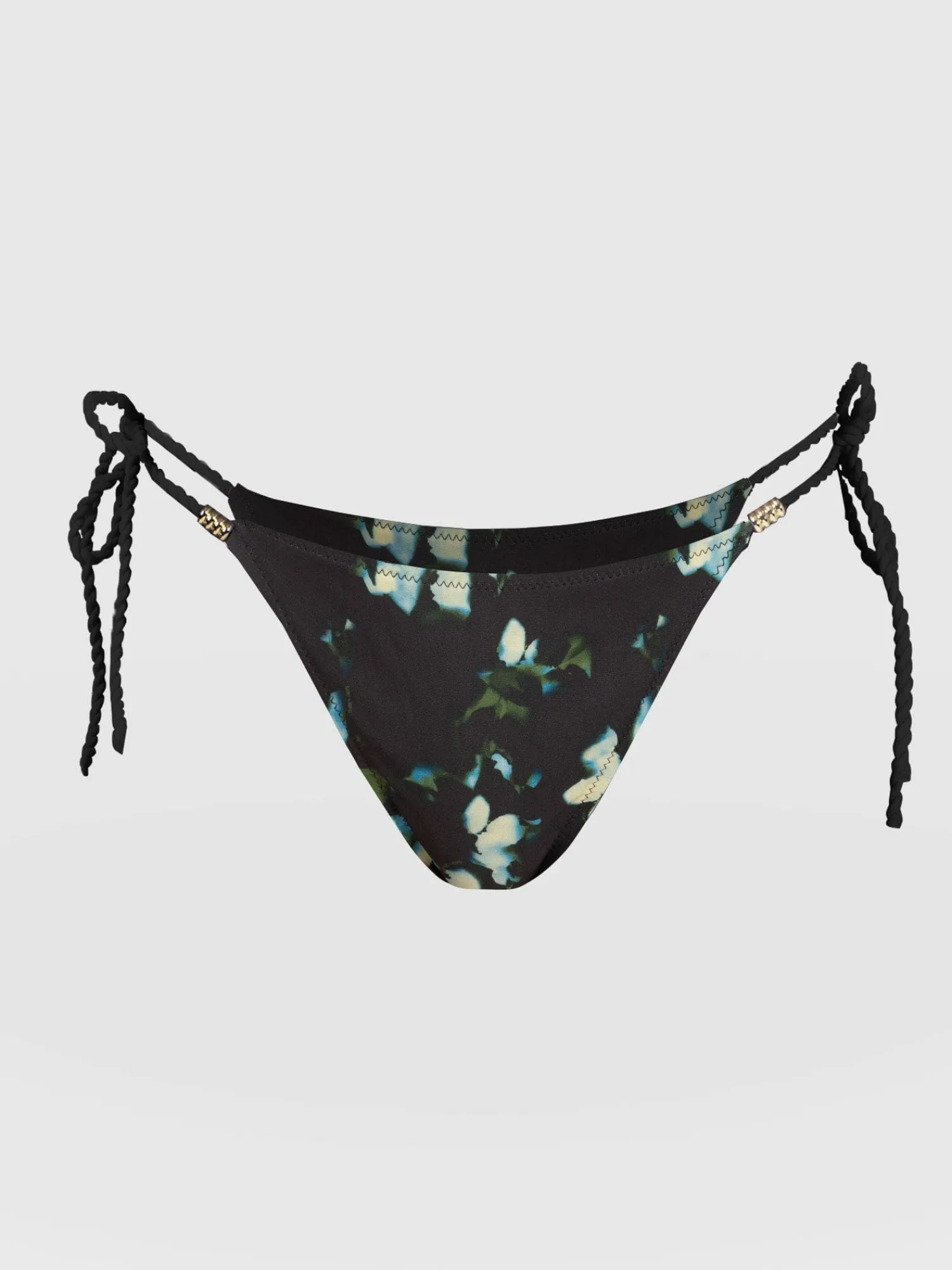 Outlet Saint and Sofia Alba Tie Side Bikini Bottom - Blue Aurora