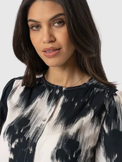 Discount Saint and Sofia Amelie Blouse - White Fade Floral