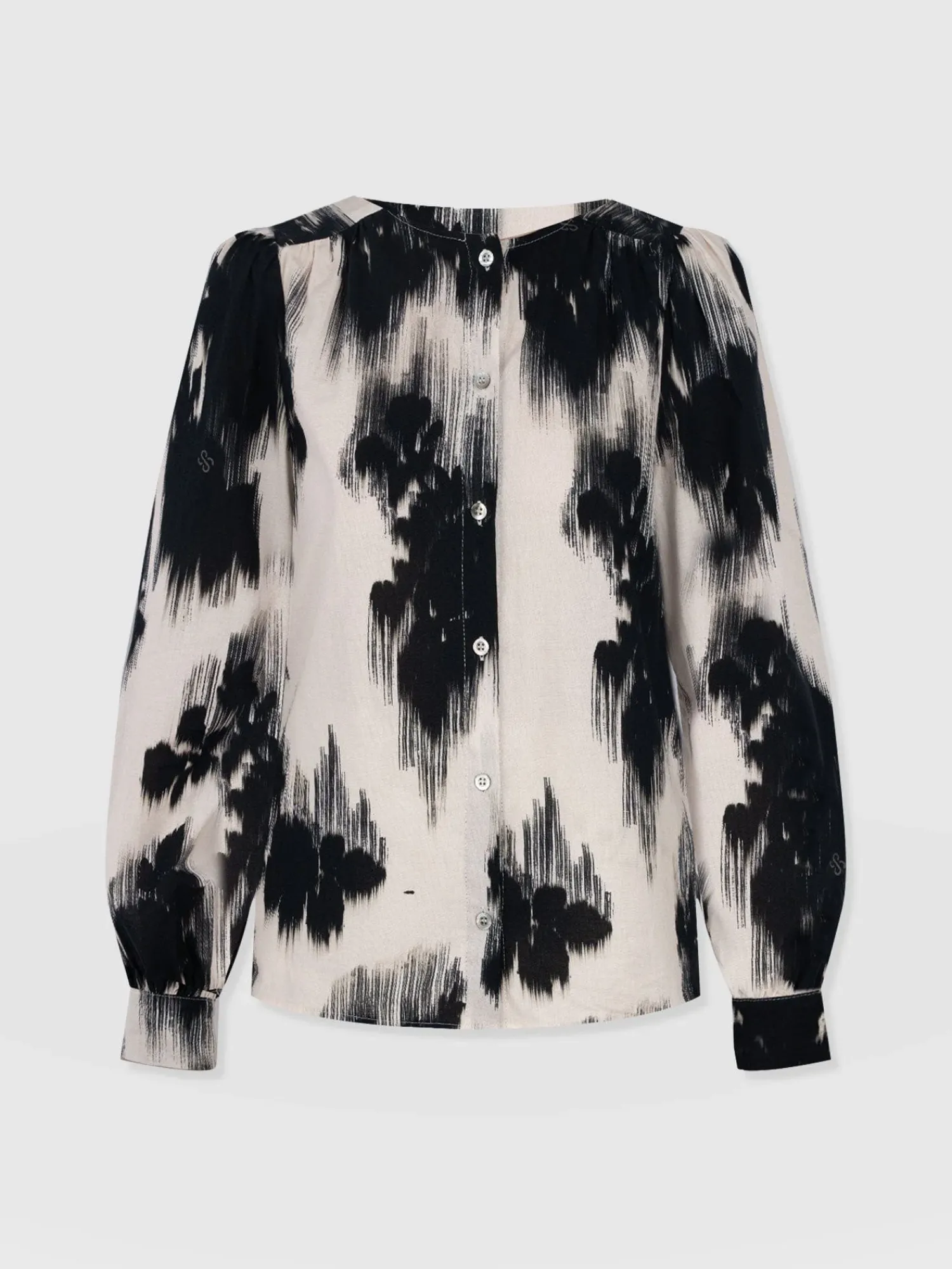 Discount Saint and Sofia Amelie Blouse - White Fade Floral