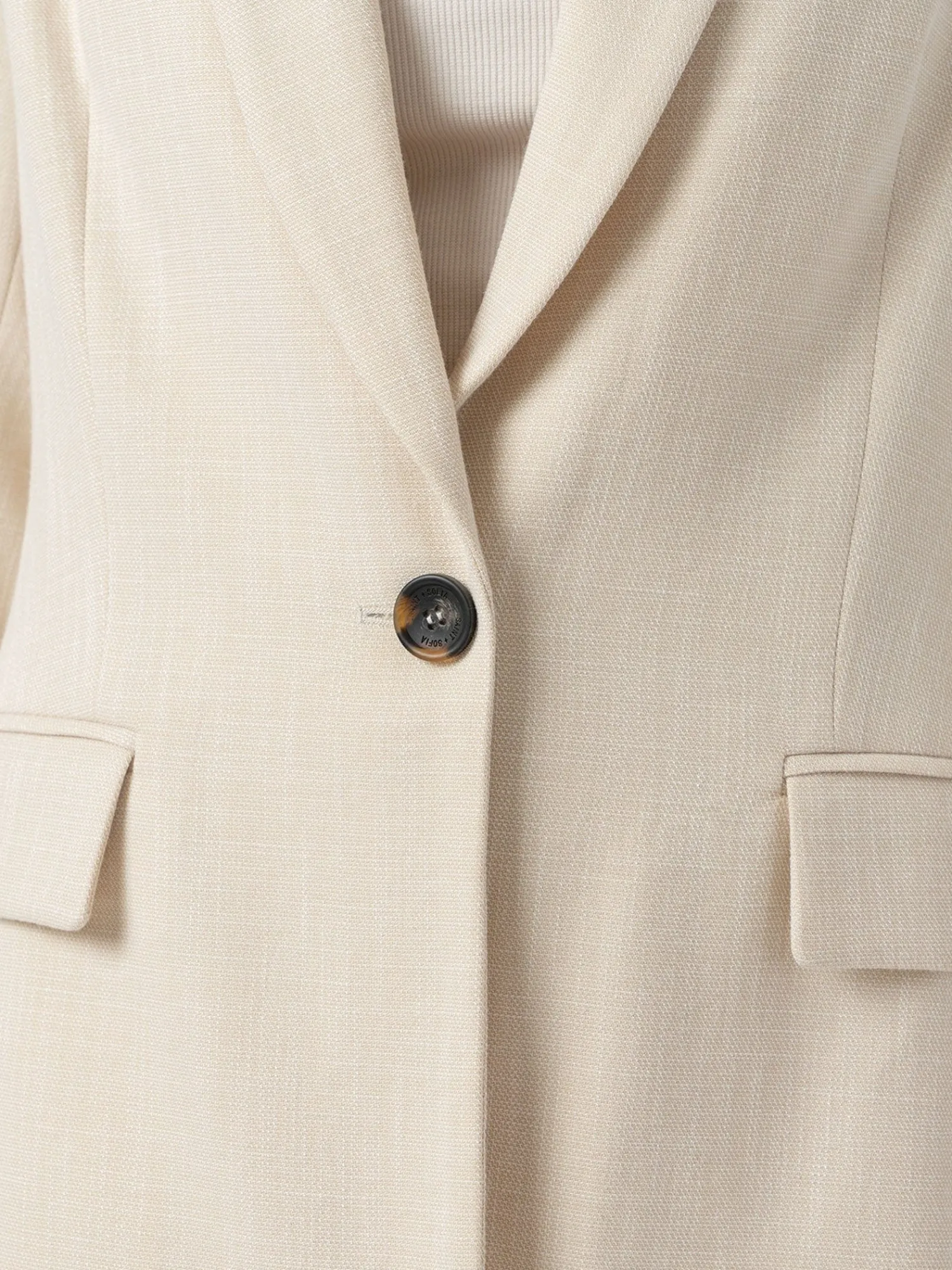Fashion Saint and Sofia Argent Blazer - Cream