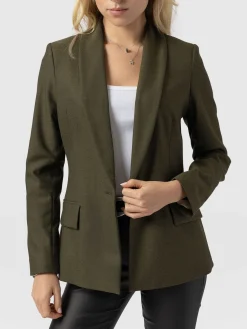 New Saint and Sofia Argent Blazer - Khaki