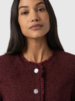 Best Saint and Sofia Ashby Jacket - Maroon