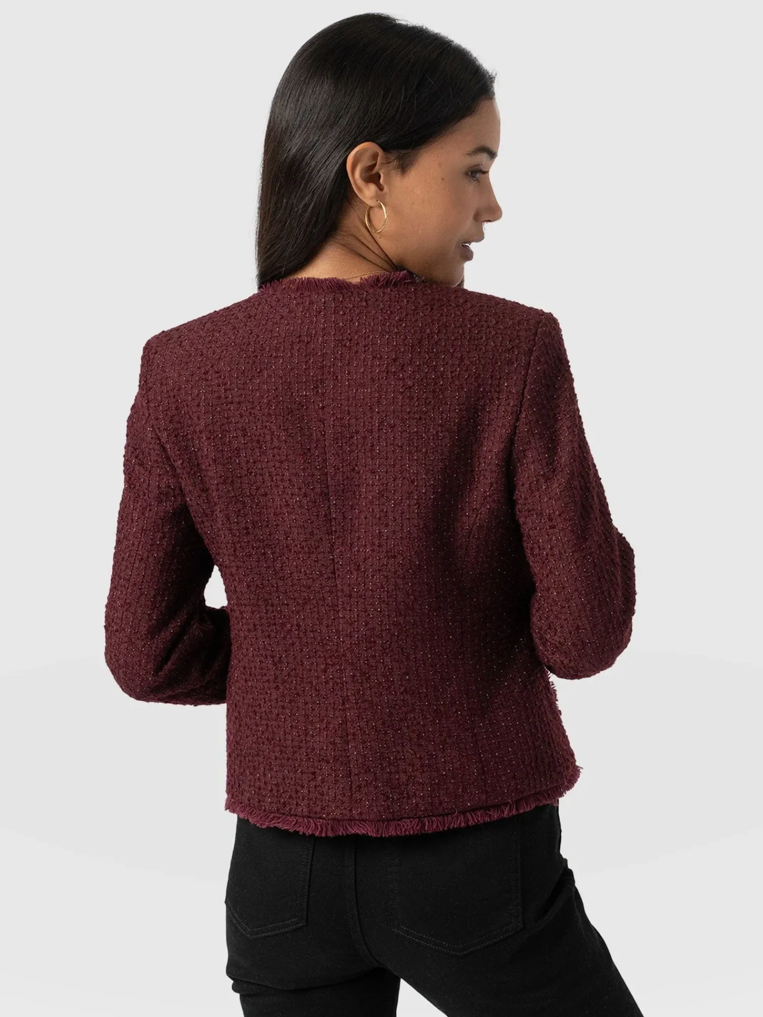 Best Saint and Sofia Ashby Jacket - Maroon