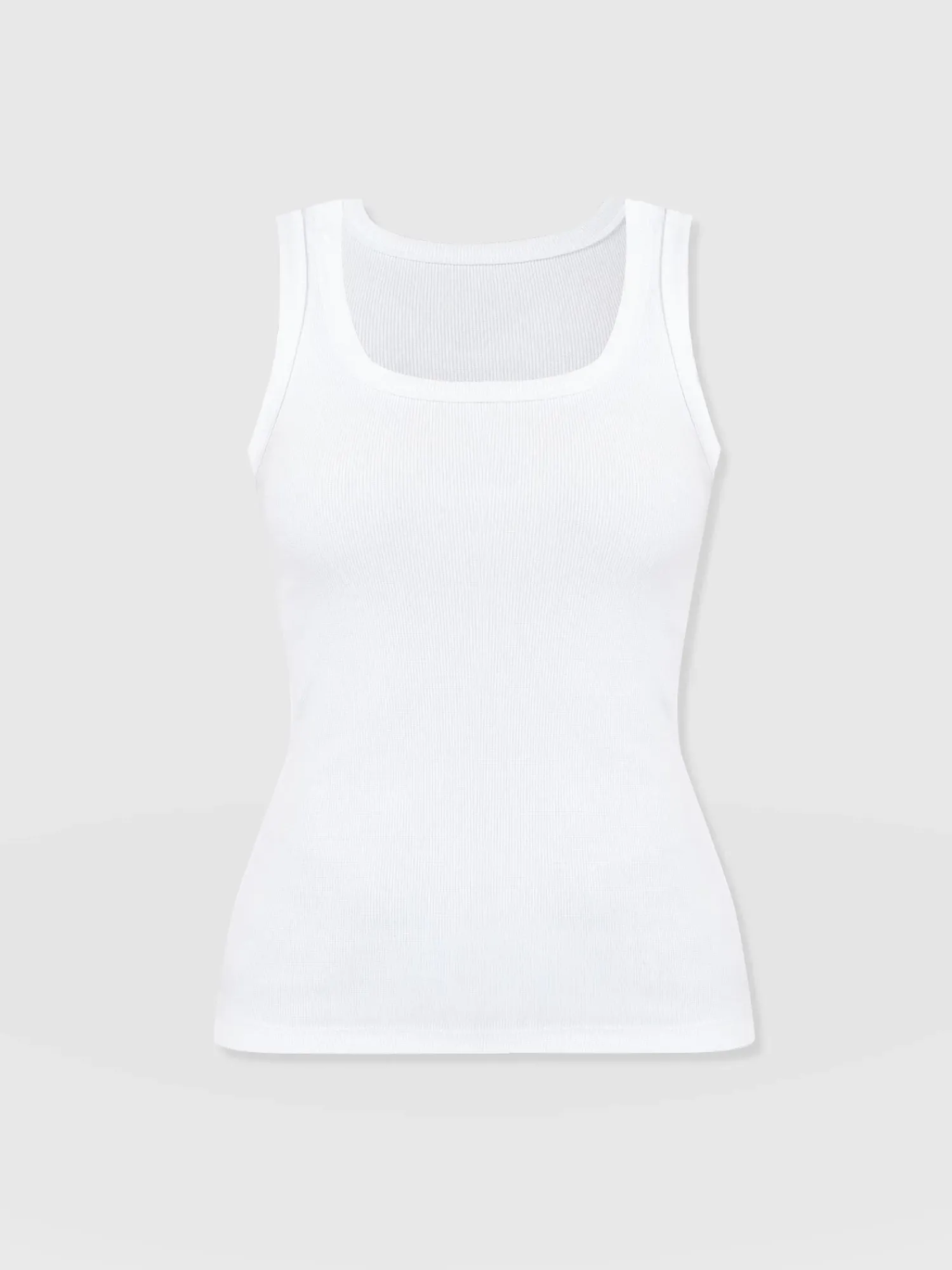 Sale Saint and Sofia Asher Scoop Neck Vest - White