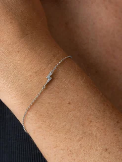 Hot Saint and Sofia Astral Lightning Bracelet - Silver