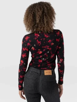 Outlet Saint and Sofia Austen Crew Neck Long Sleeve Tee - Pink Aurora