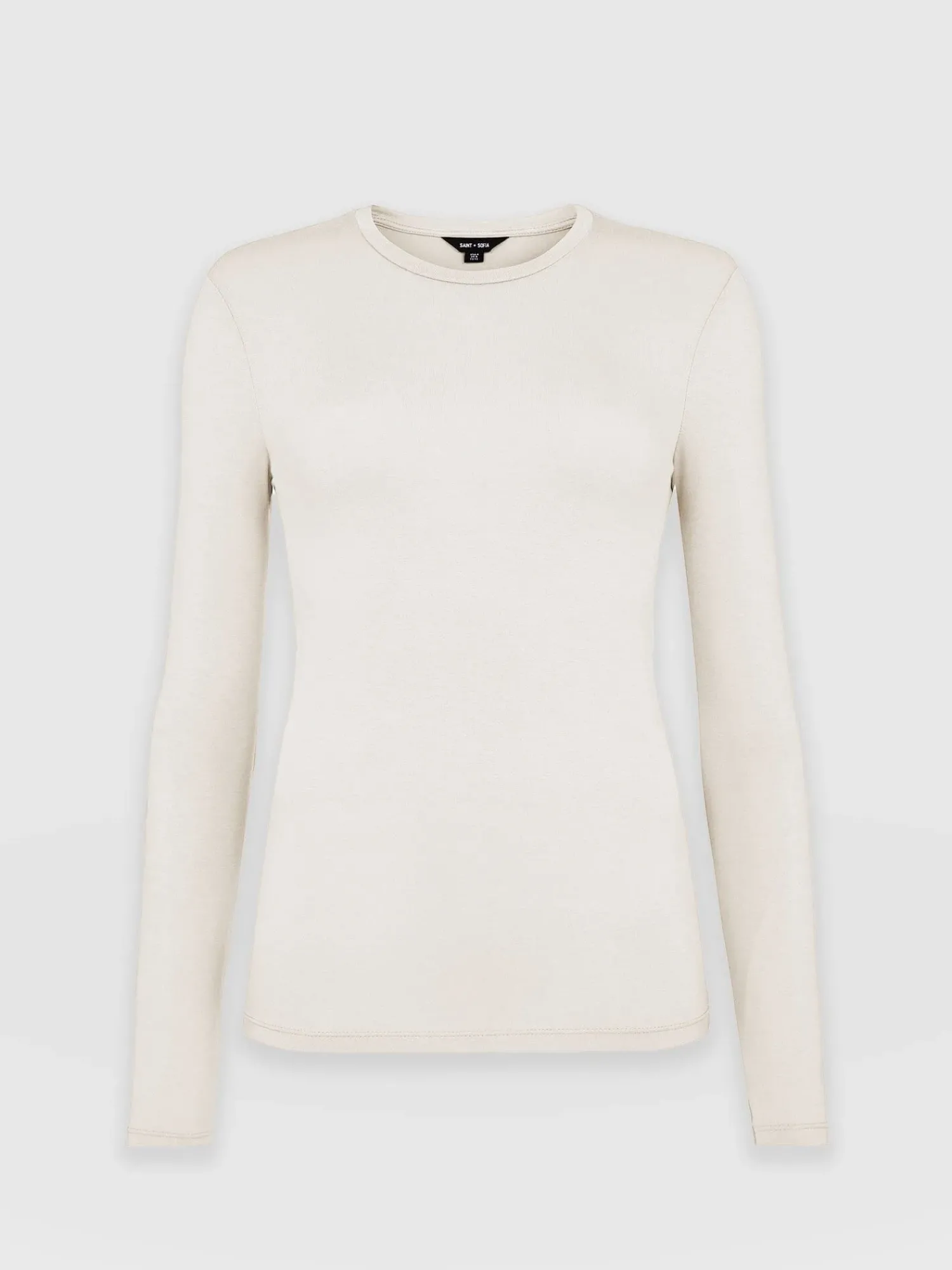 Sale Saint and Sofia Austen Crew Neck Tee - Cream