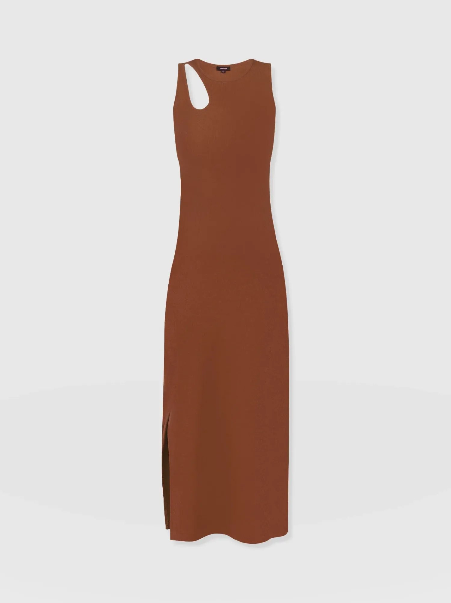 Discount Saint and Sofia Axel Cut Out Dress - Russet Brown