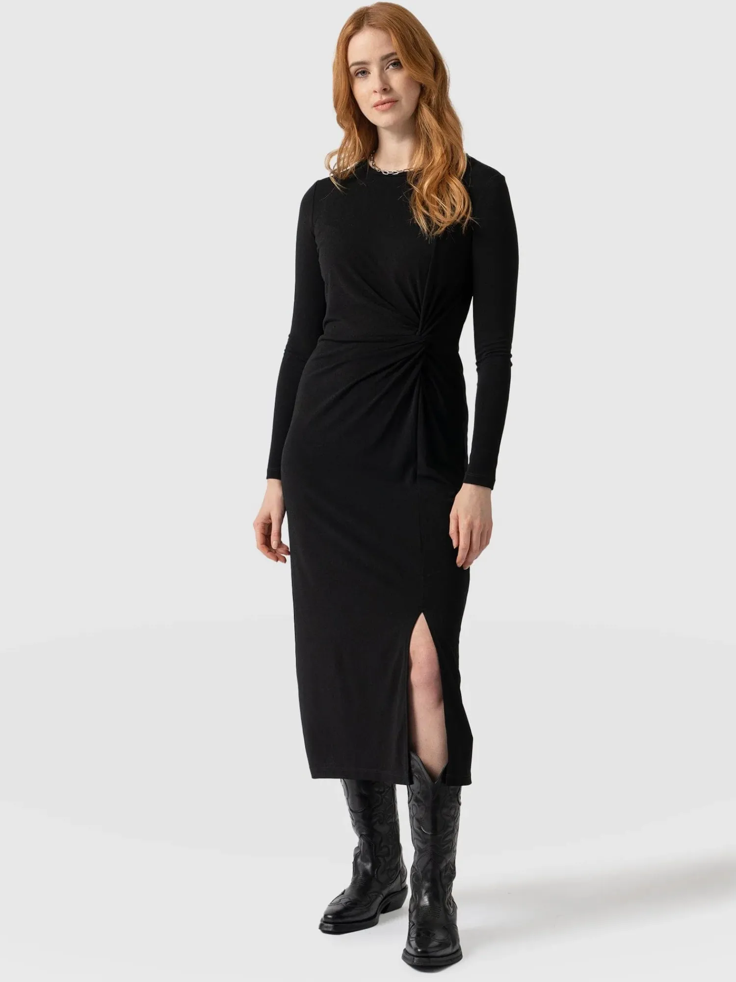 Best Saint and Sofia Bailey Knot Dress - Black
