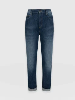 Outlet Saint and Sofia Boyfriend Jeans - Mid Blue