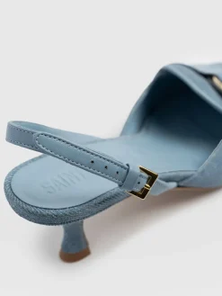 Sale Saint and Sofia Bridget Sling Back Heels - Blue