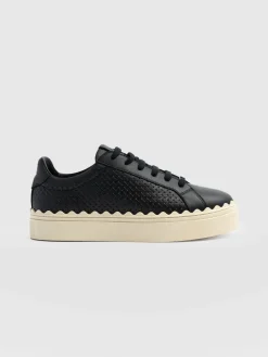 Online Saint and Sofia Brook Scallop Sneaker - Black