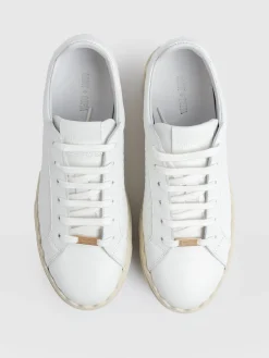 Fashion Saint and Sofia Brook Scallop Sneaker - White