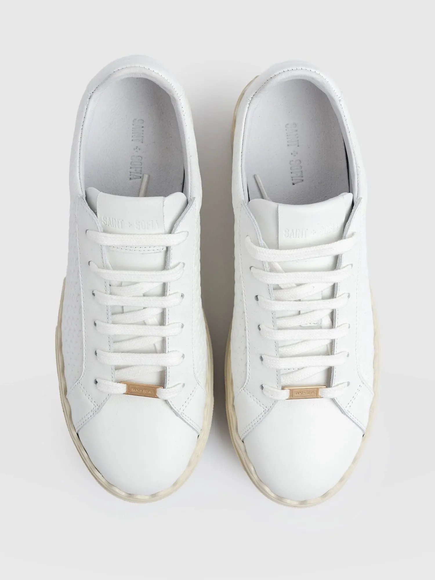Fashion Saint and Sofia Brook Scallop Sneaker - White