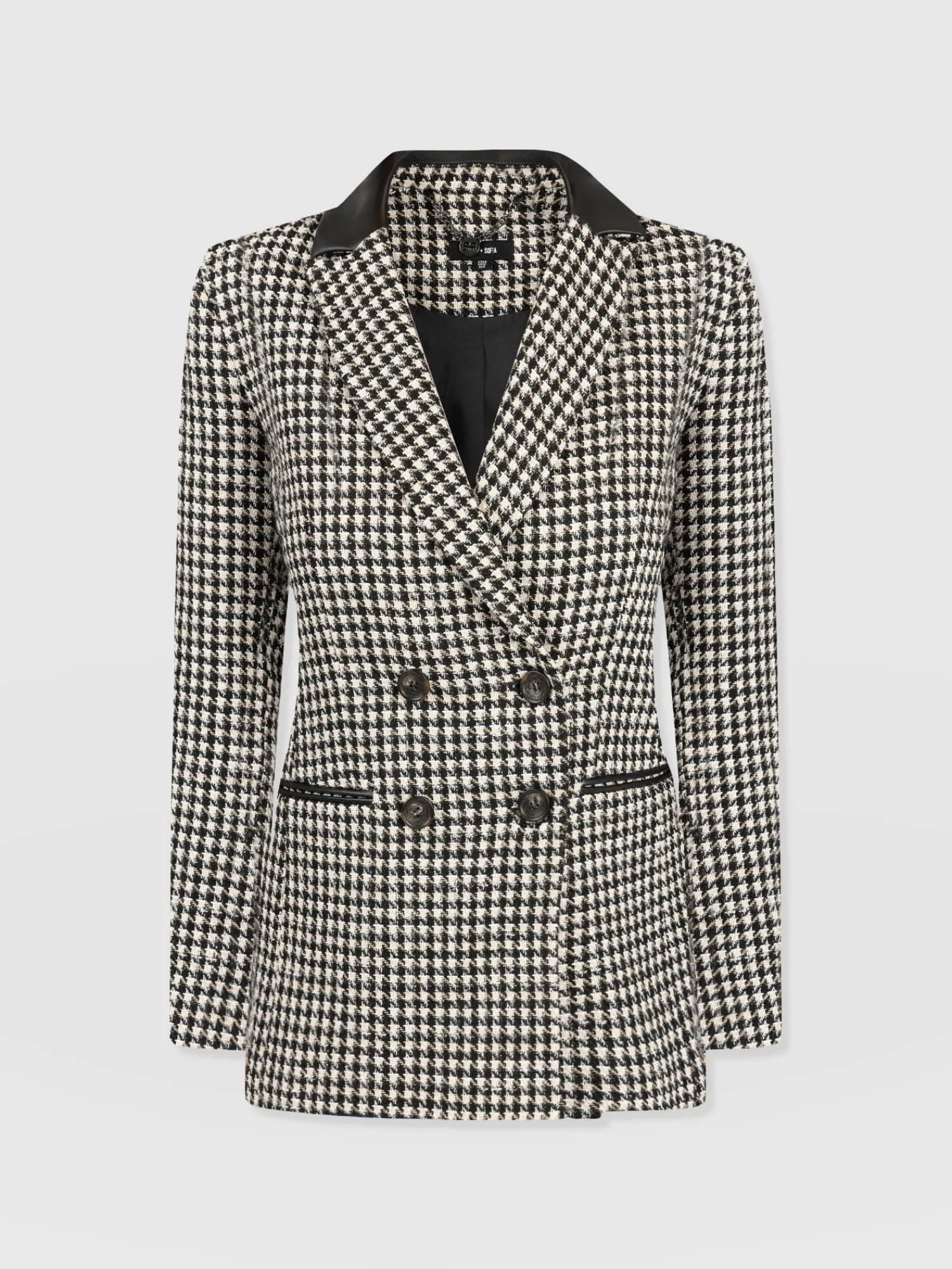 Discount Saint and Sofia Cambridge Blazer - Houndstooth