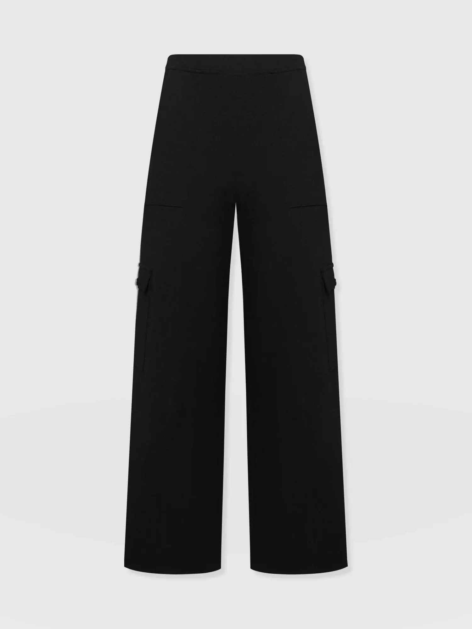 Outlet Saint and Sofia Cargo Chelsea Wide Leg Pant - Black