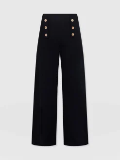Fashion Saint and Sofia Chelsea Pant - Black Textured