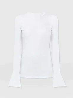 New Saint and Sofia Connie Cuff Tee - White