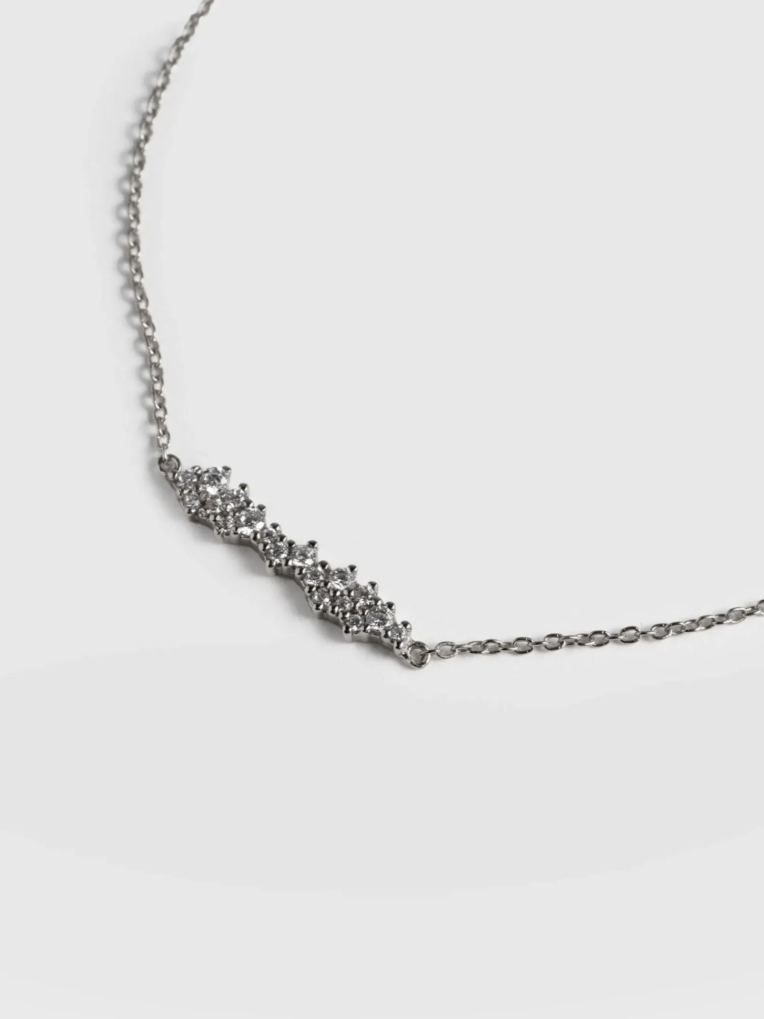 Sale Saint and Sofia Constellation Cluster Bar Bracelet - Silver