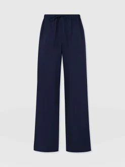 Hot Saint and Sofia Corinne Linen Pant - Navy