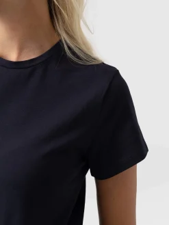 Discount Saint and Sofia Easy Cotton Tee - Navy
