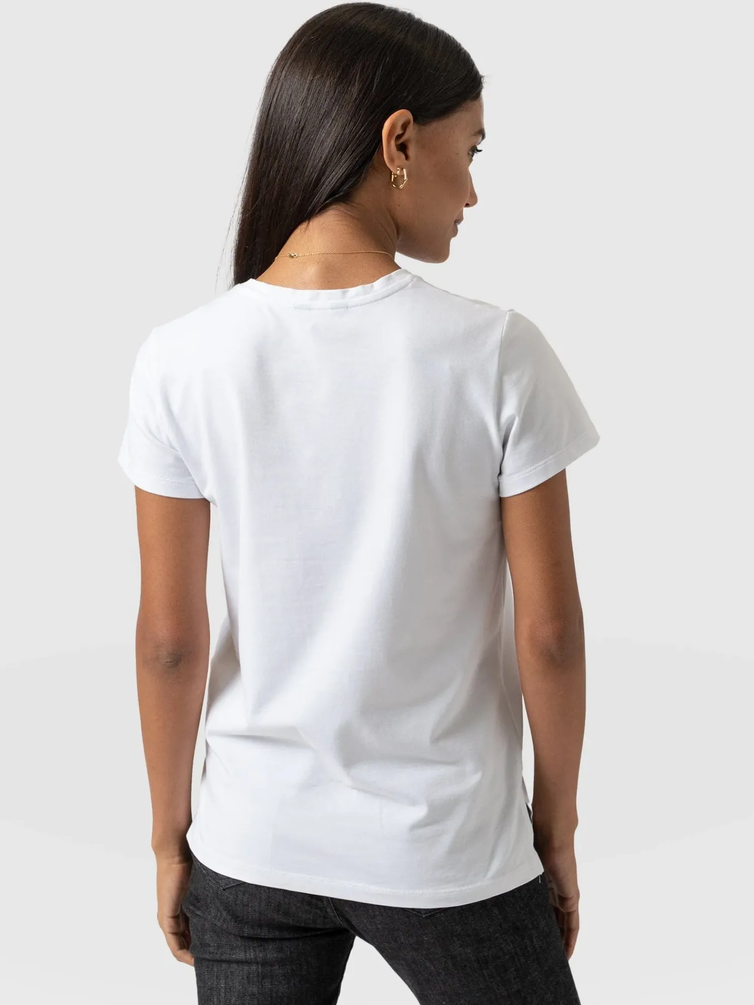 Online Saint and Sofia Easy Cotton Tee - White