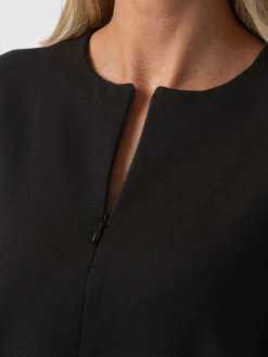 Hot Saint and Sofia Esme Zip Up Dress - Black