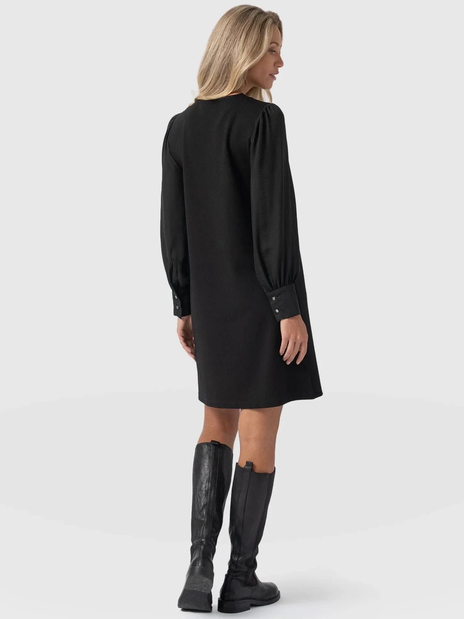 Hot Saint and Sofia Esme Zip Up Dress - Black