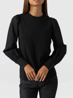 Hot Saint and Sofia Eva Mock Shirt - Black