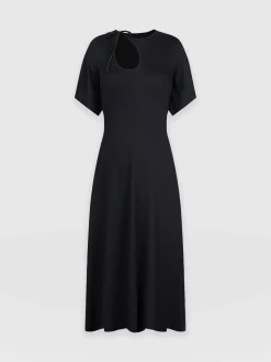 Online Saint and Sofia Freya Tie Dress - Black