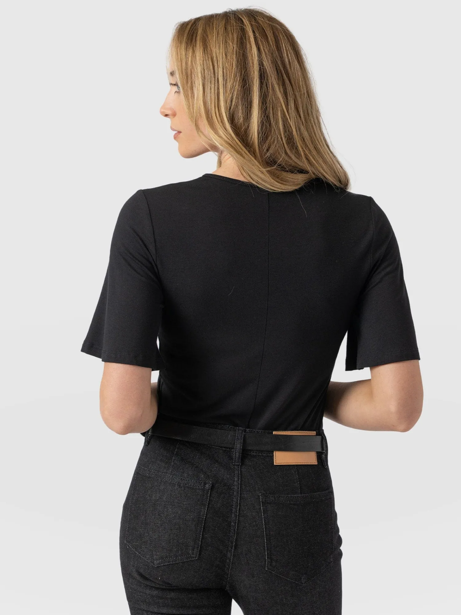 Best Saint and Sofia Freya Tie Tee - Black