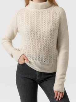 Clearance Saint and Sofia Glen Cable Knit Sweater - Cream