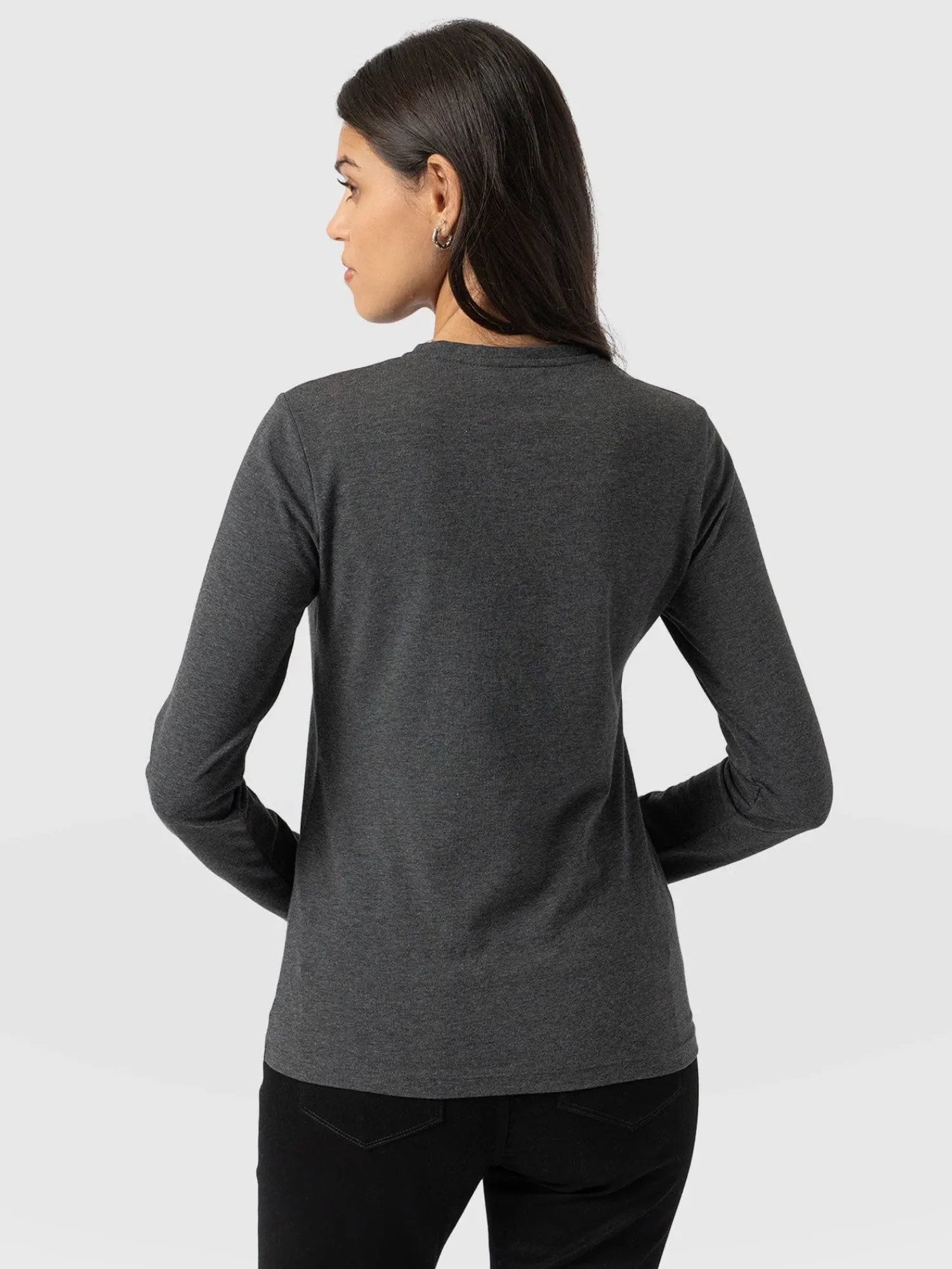 New Saint and Sofia Glen Crew Neck Tee - Charcoal
