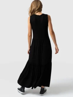 Sale Saint and Sofia Greenwich Dress - Black Rock n Roll