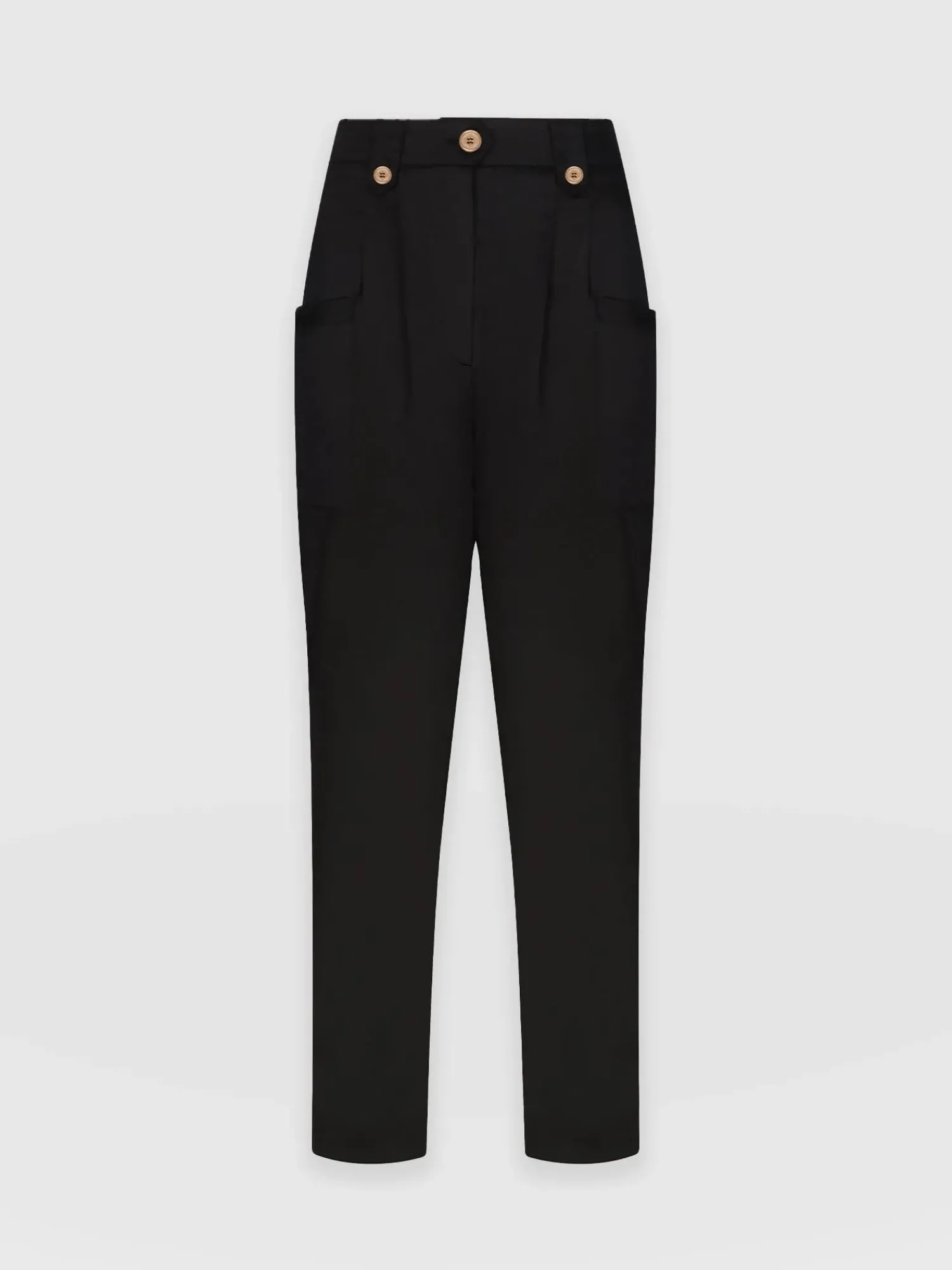 Online Saint and Sofia High Waisted Cargo Pant - Black