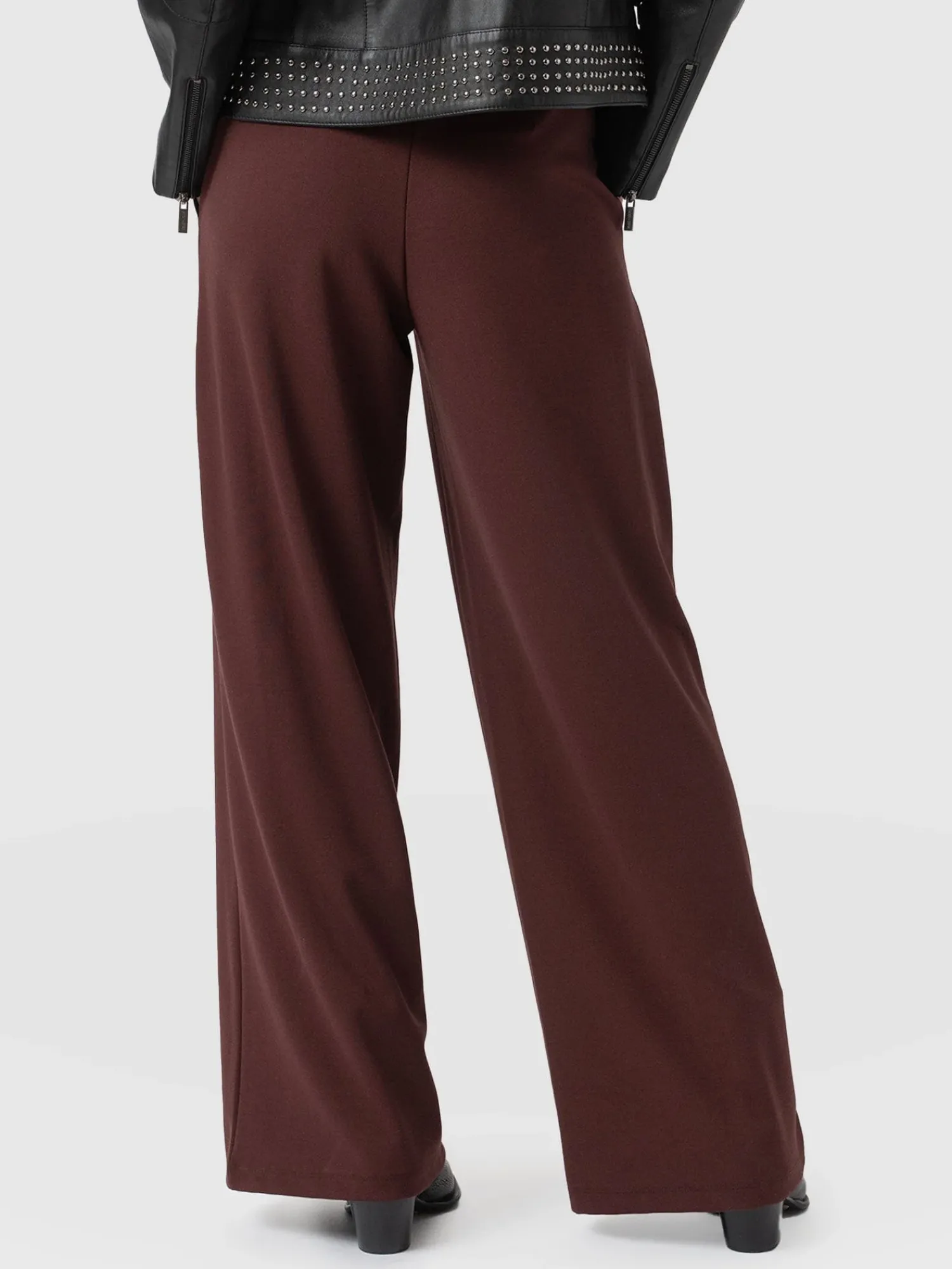 Outlet Saint and Sofia Keller Wide Leg Pant - Maroon