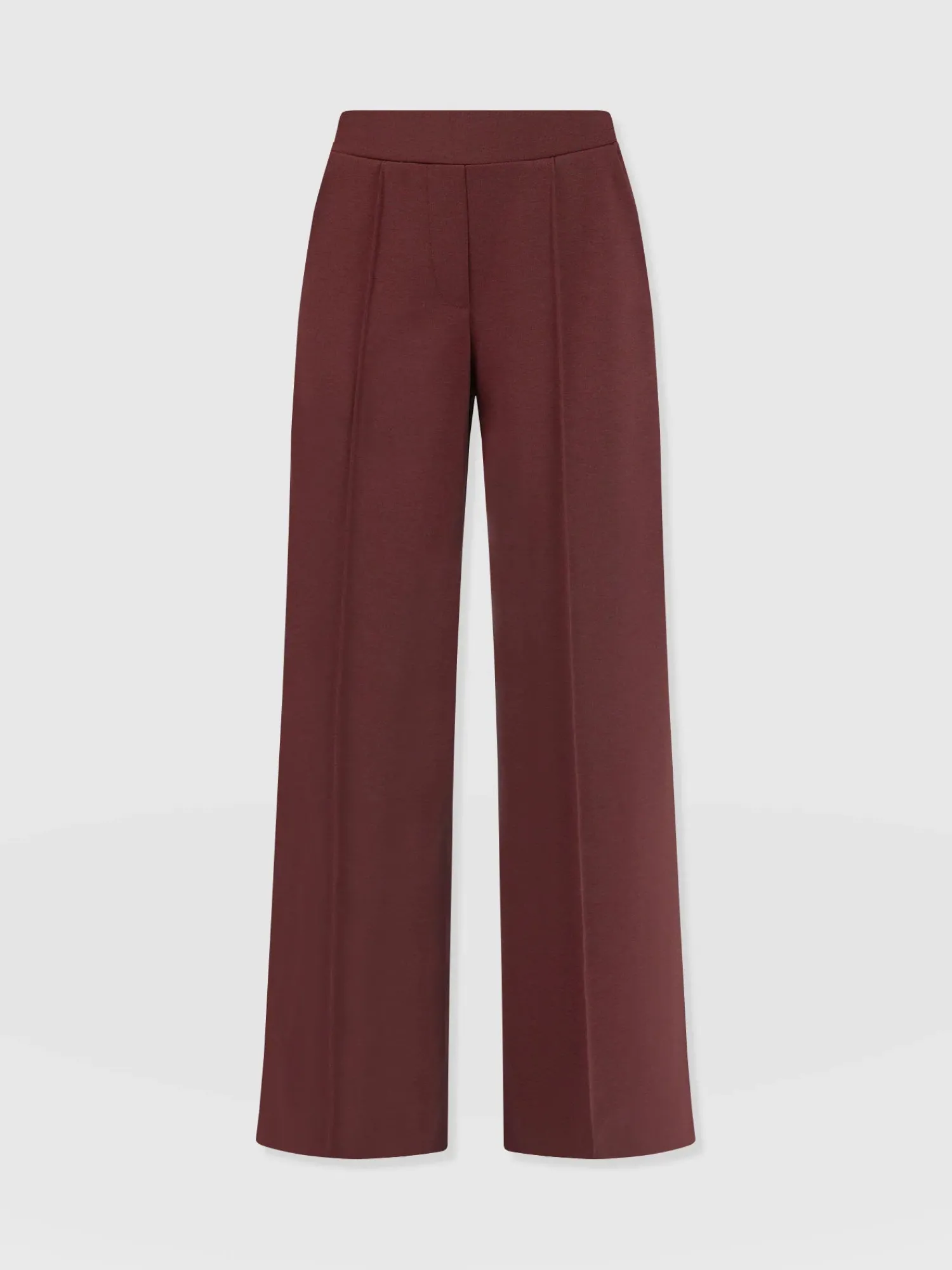 Outlet Saint and Sofia Keller Wide Leg Pant - Maroon