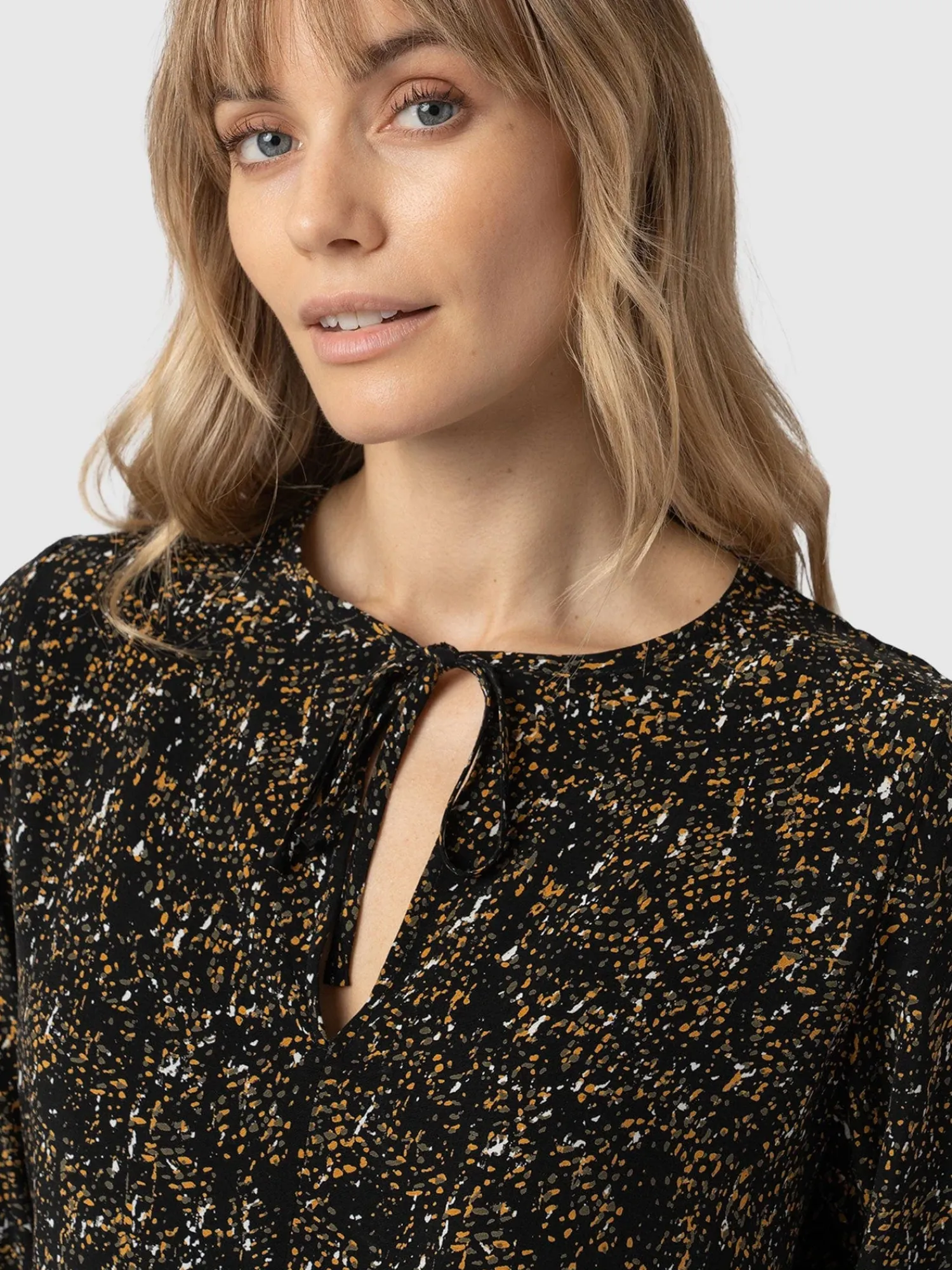 Outlet Saint and Sofia Kristen Blouse - Ditsy Leopard