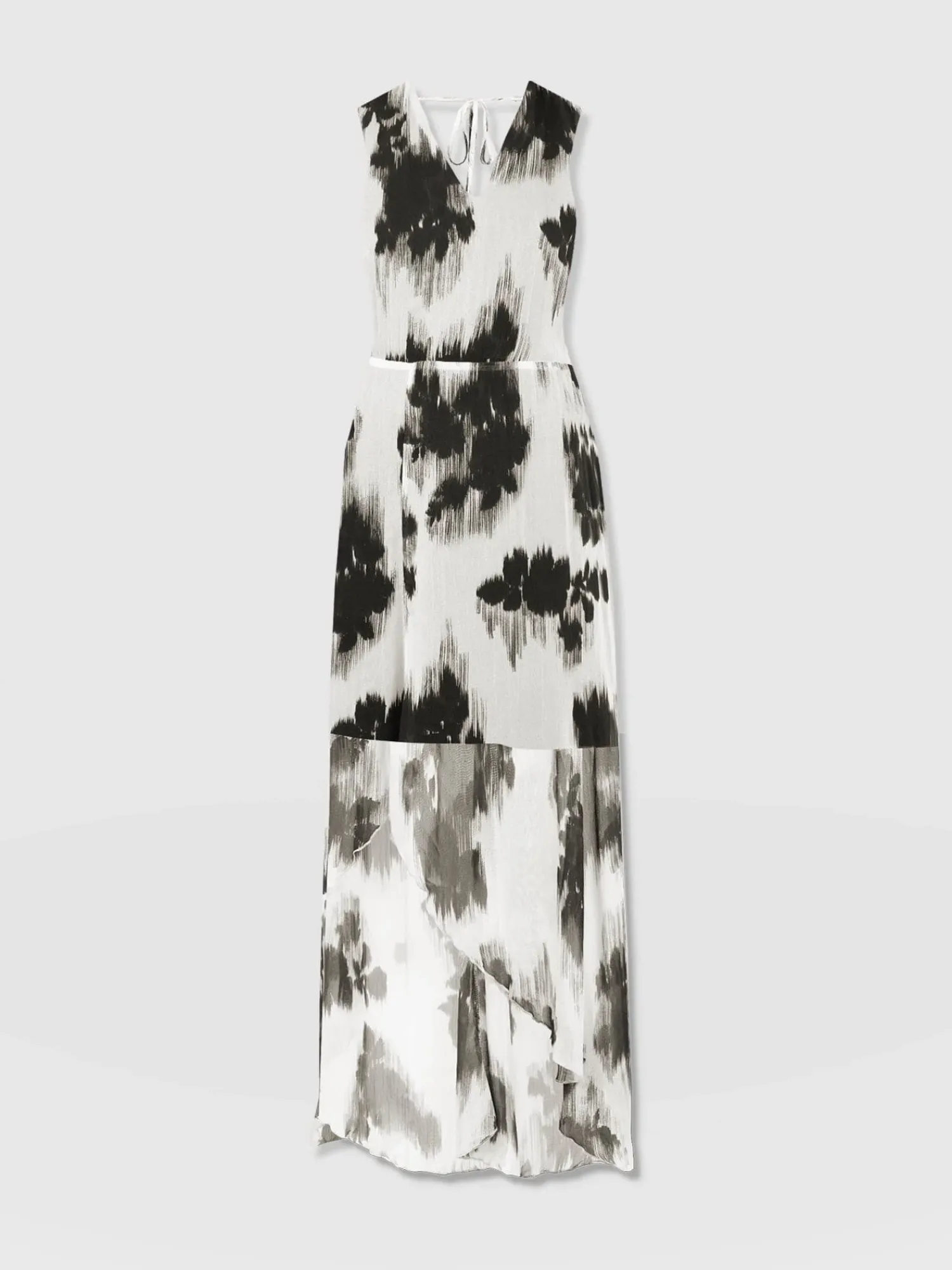 Clearance Saint and Sofia Lexi High Low Dress - White Fade Floral