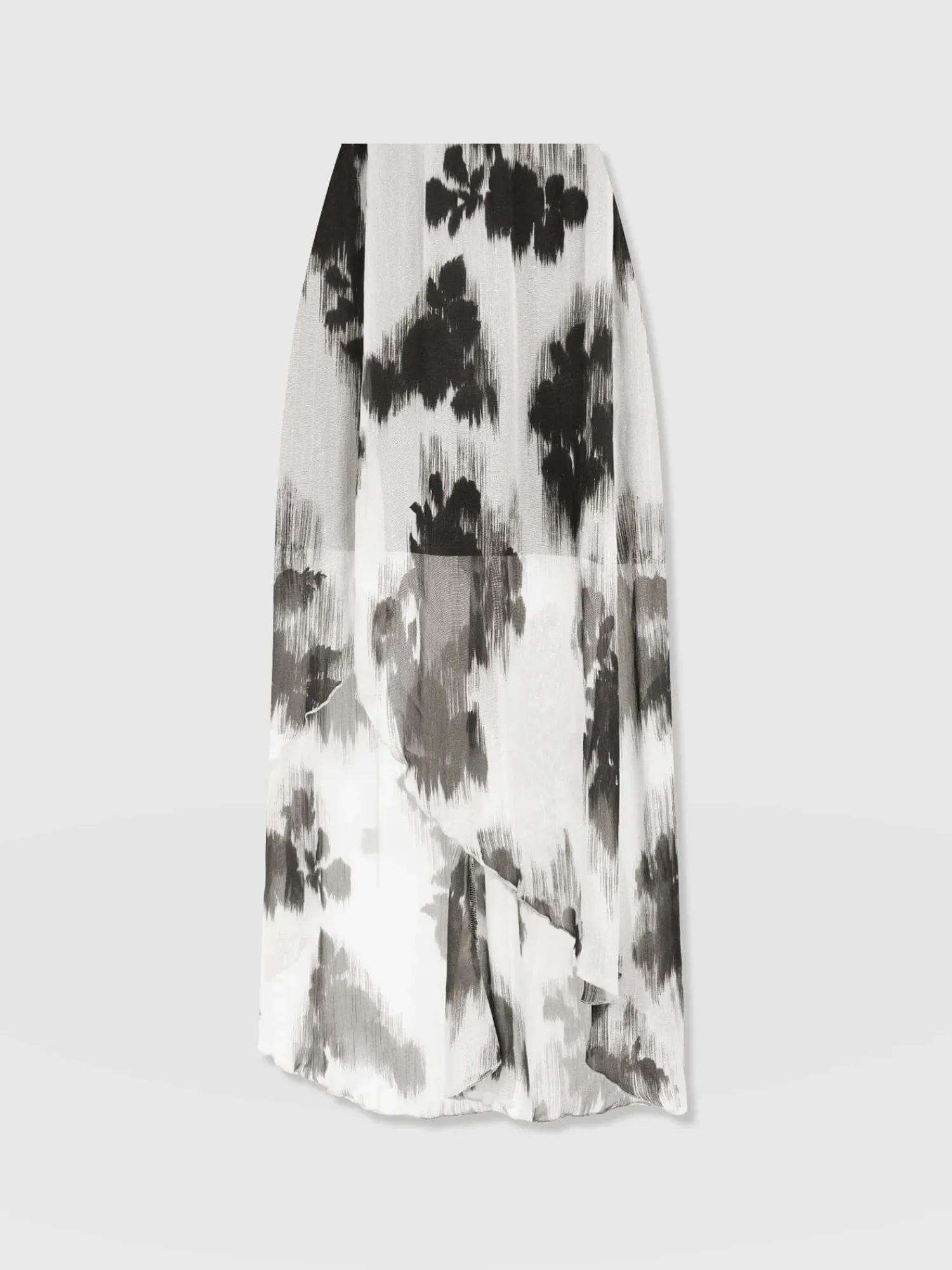 Clearance Saint and Sofia Lexi High Low Skirt - White Fade Floral