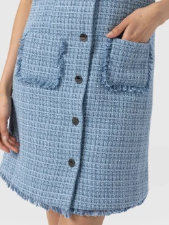 Hot Saint and Sofia Luther Mini Dress - Pale Blue