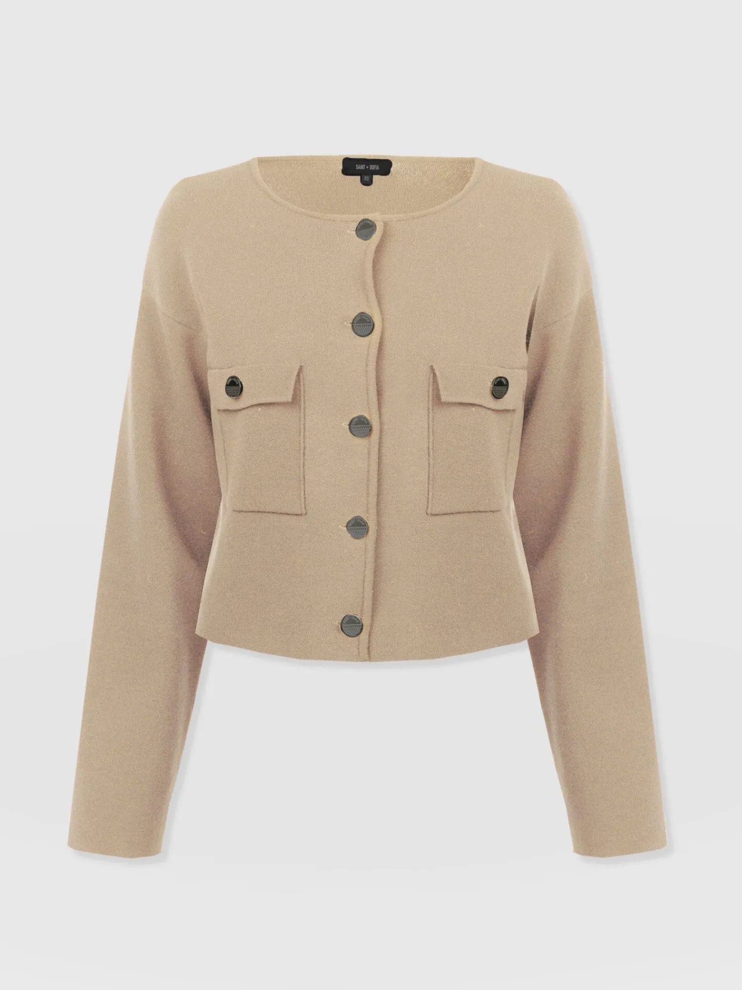 New Saint and Sofia Maeva Knit Jacket - Cream