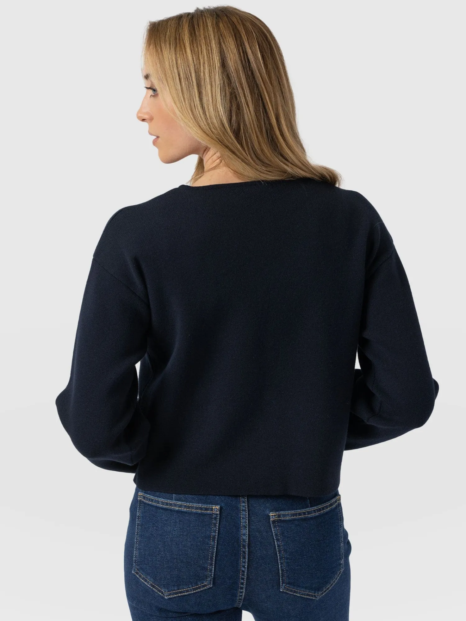 Hot Saint and Sofia Maeva Knit Jacket - Navy