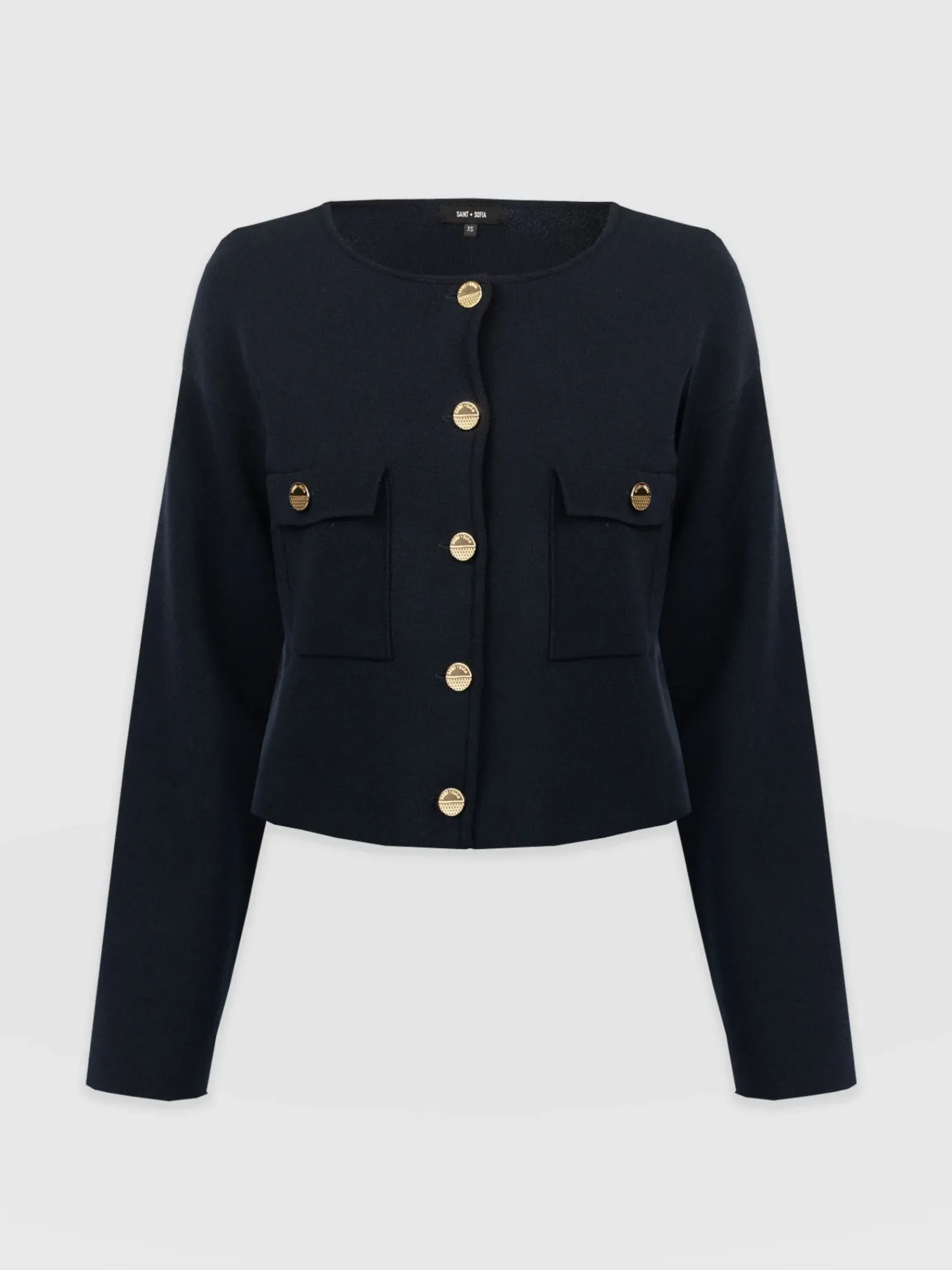 Hot Saint and Sofia Maeva Knit Jacket - Navy