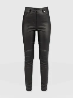 Discount Saint and Sofia Maeva Skinny Pant - Black Coated