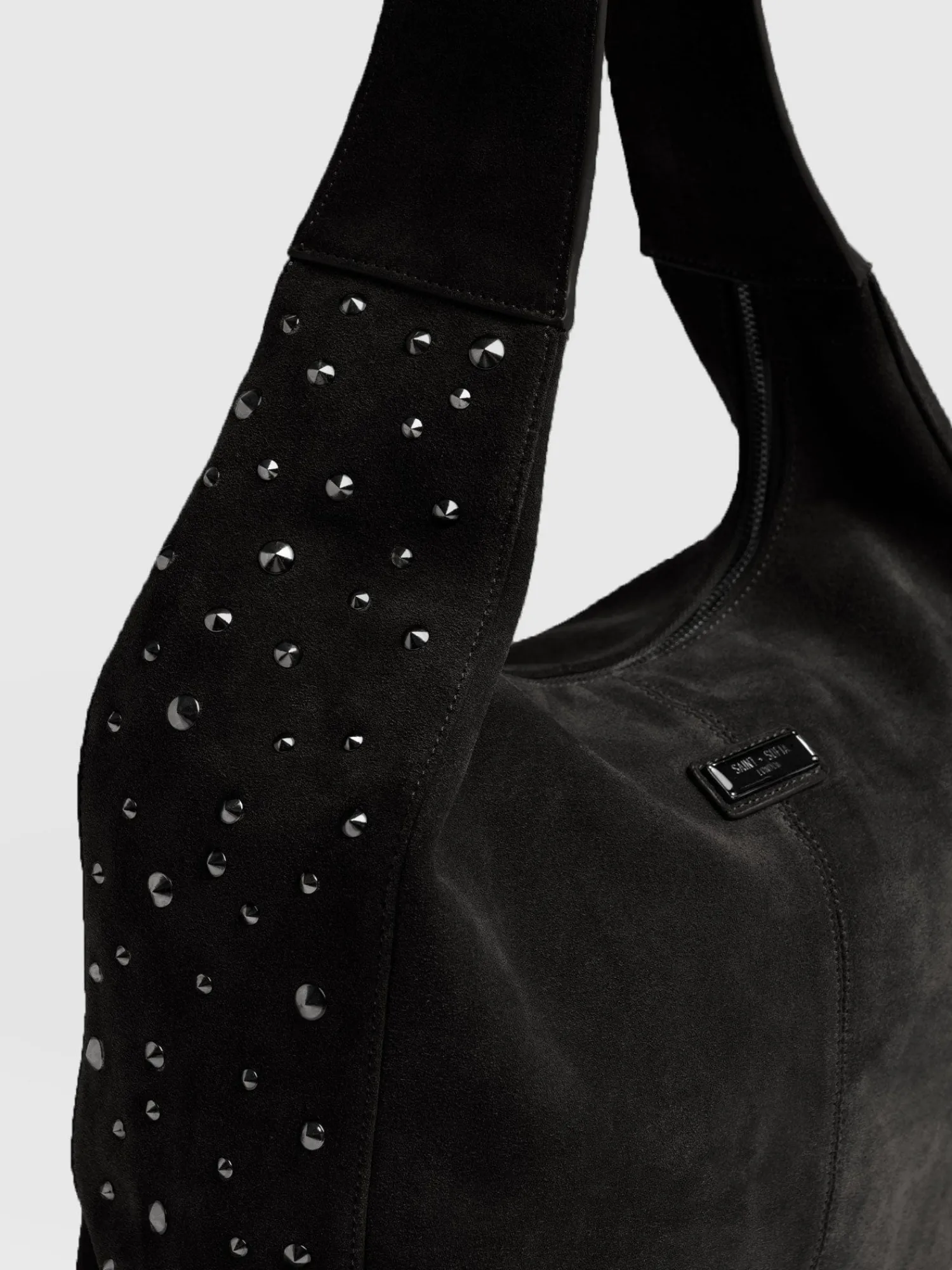 New Saint and Sofia Margot Hobo Shoulder Bag - Black