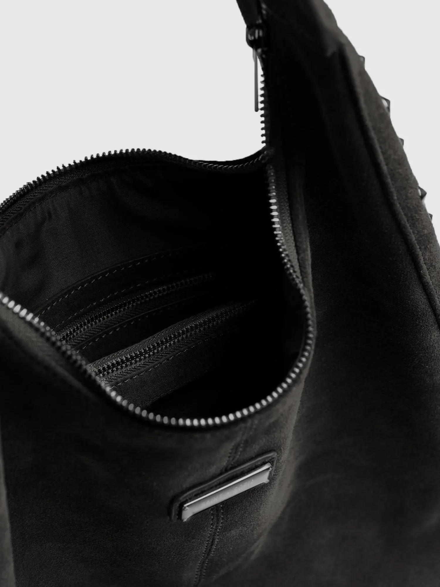 New Saint and Sofia Margot Hobo Shoulder Bag - Black