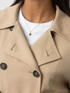 Hot Saint and Sofia Marion Double Breasted Trench - Beige