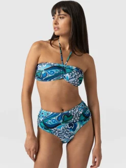 Sale Saint and Sofia Maya Bandeau Bikini Bottom - Paradise